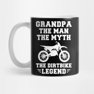 Grandpa, the Dirtbike Legend - Revving Up Fun on this Tee! Mug